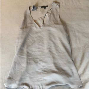 Gray Sleeveless cross back tank